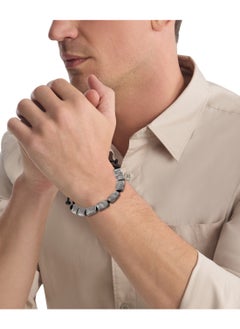 CALVIN KLEIN CALVIN KLEIN JEWELRY CK METALLIC WAVES MENS NYLON BRACELET - 35100034  - Image 2
