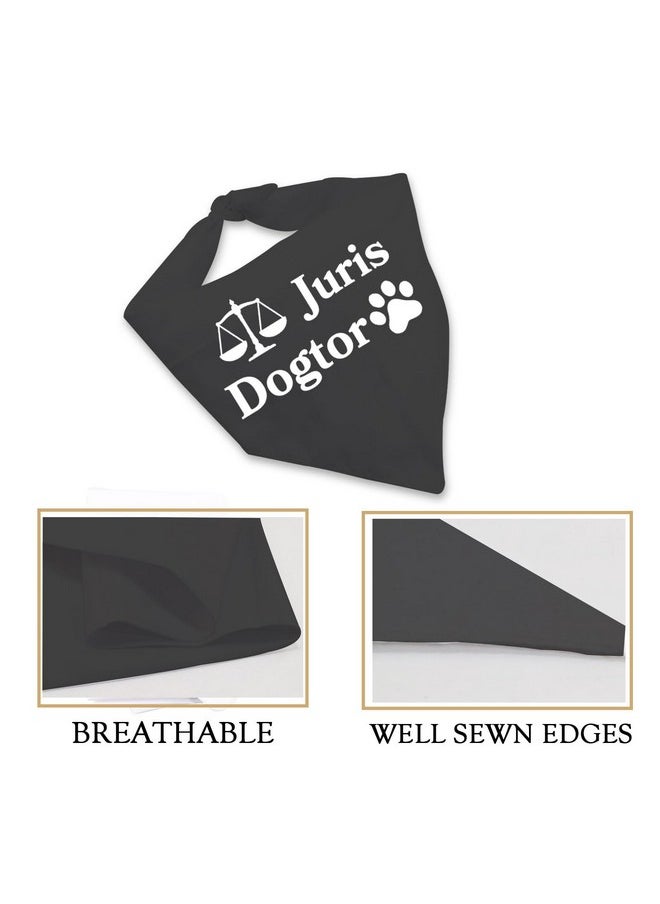 JXGZSO 1 Piece Graduation Dog Scarf Juris Dogtor Dog Bandana Scales Of Justice Dog Bandana Lawyer Gift Law Student Gift (Juris Dogtor Dog)  - Image 4