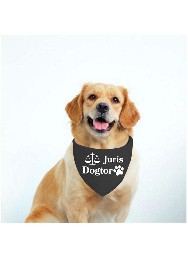 JXGZSO 1 Piece Graduation Dog Scarf Juris Dogtor Dog Bandana Scales Of Justice Dog Bandana Lawyer Gift Law Student Gift (Juris Dogtor Dog)  - Image 5