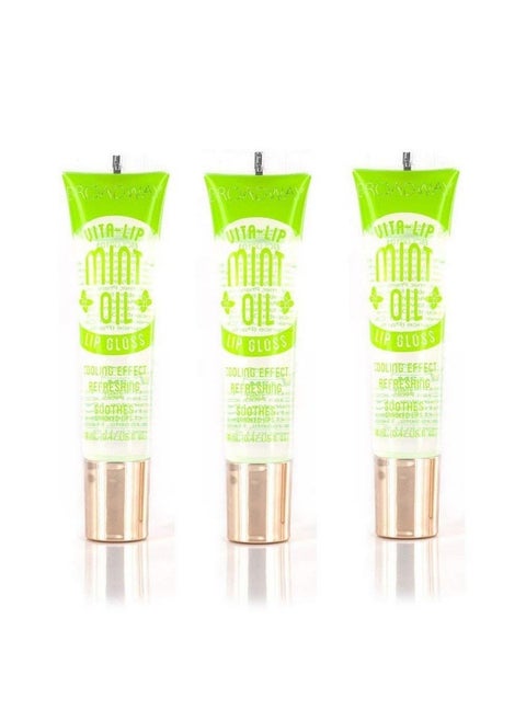 Vita Lip Clear Lip Gloss 0.47Oz/14Ml (Bclg0101Mint Oil)Pack Of 3