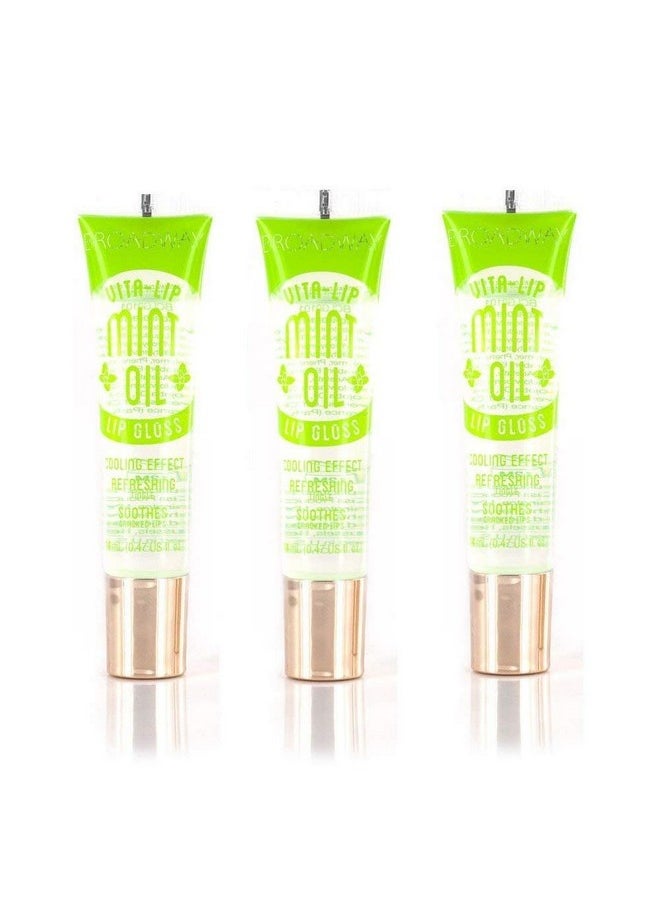 Broadway Vita Lip Clear Lip Gloss 0.47Oz/14Ml (Bclg0101Mint Oil)Pack Of 3  - Image 1