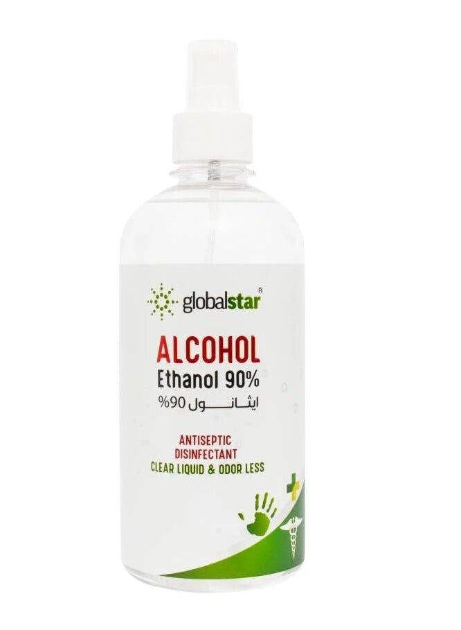 globalstar Ethanol 90% Alcohol antiseptic and disinfectant 500 ML - Image 1