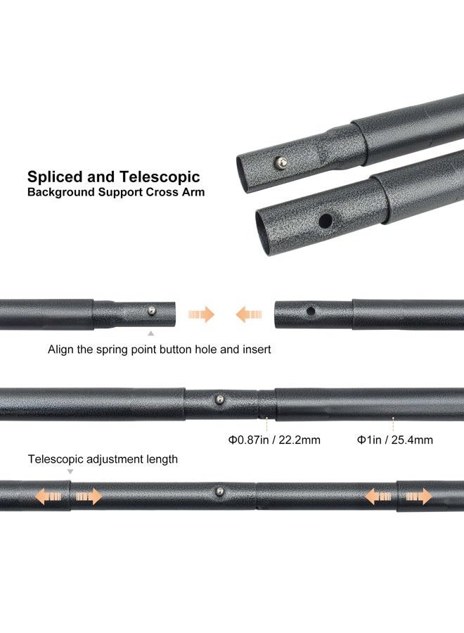 Linco عصا عرضية لاستوديو لينكوستور لوقوف الخلفيات، 10 أقدام، تلسكوبية AM236 - Image 3
