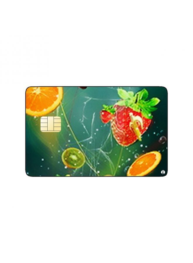 RKN PRINTED BANK CARD STICKER Delicious Fruit Drawing - Image 1