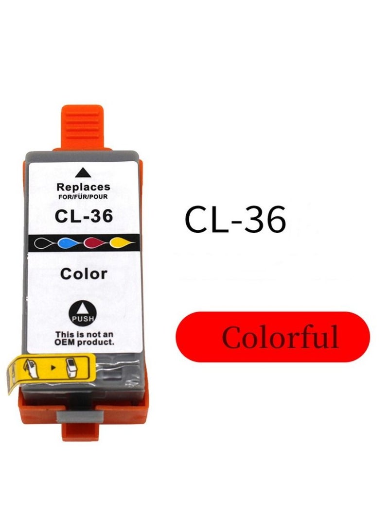 2 Packs PGI-35BK CLI-36C Compatible Ink Cartridge for Canon ip100ip110 Printer - Image 2