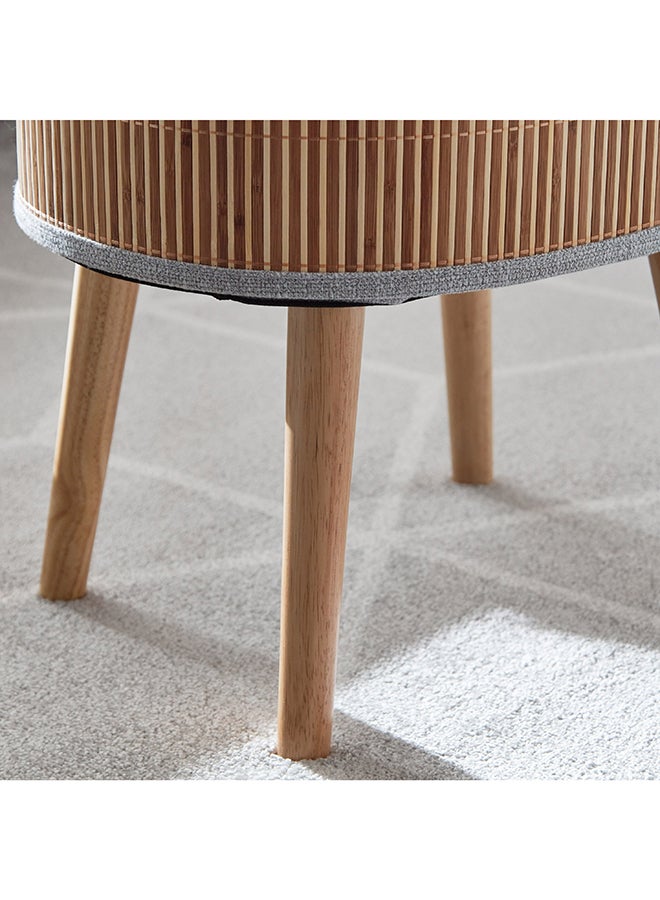 Home Box Nordica Bamboo Weave Storage Ottoman 44 x 45.5 x 35 cm  - Image 5