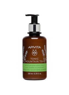 Apivita Apivita Tonic Mountain Tea body milk 200ml - A skin revitalizing body moisturizer with mountain tea, propolis & essential oils - It moisturizes & softens skin 
