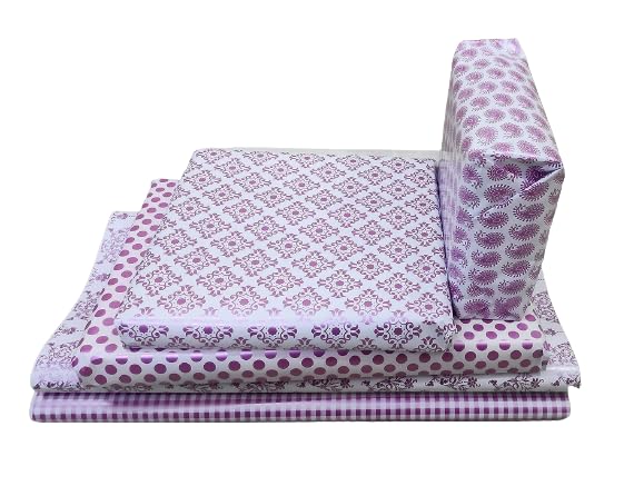 Just Flowers Gift Wrapping Paper Sheets with 1 Adhesive Tape, Printed Gift Wrapper (Pack of 20, Magenta Print) - Image 4