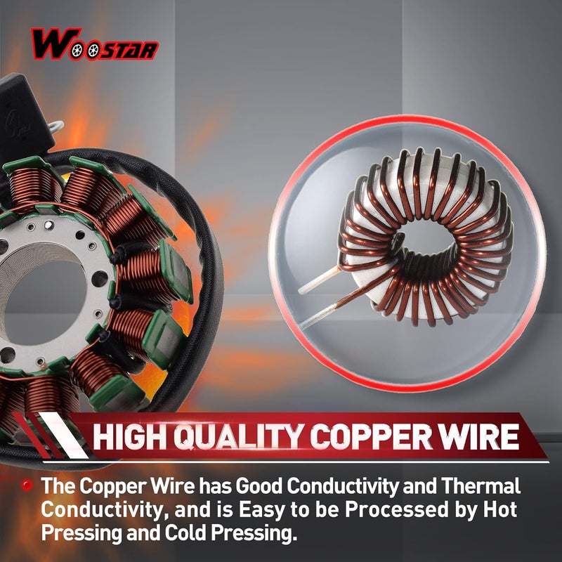 WOOSTAR 12 Coil 5 Wire Magneto Stator Replacement for Hyosung GT125 GT250 GV125 GV250R - Image 3