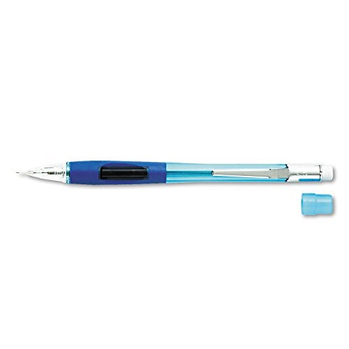 Pentel قلم رصاص ميكانيكي بنتل PD345TC كويكر كليكر، 0.5 مم، برميل أزرق شفاف - Image 2