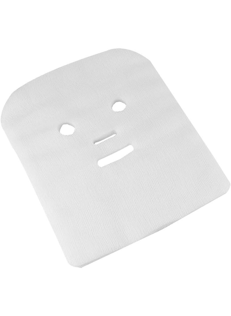 Happyupcity 100Pcs 25x30cm Precut Gauze Facial Mask Disposable Face Cover Paper Soft Face Mask Sheet for Face Skin Care Spa Beauty Salon 