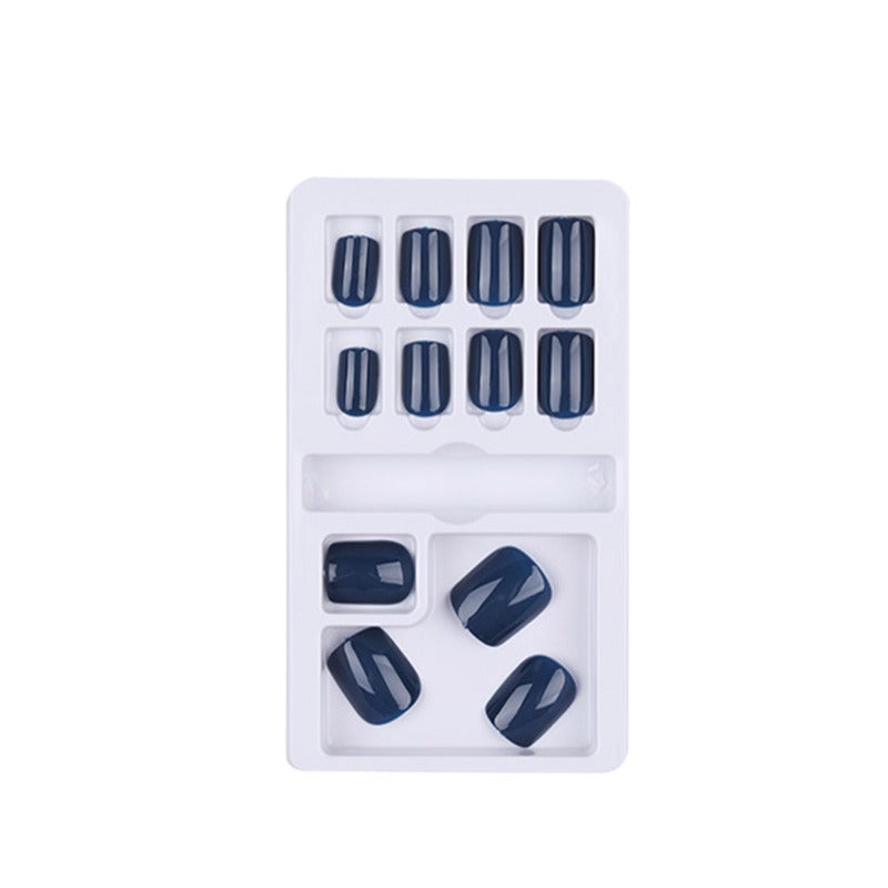 Fake Nails Tips Set 12 Different Sizes Natural French Short False Nails Tips Full Cover Acrylic Artificial Nails for Nail Salons & DIY Nail Art Tool - Image 1