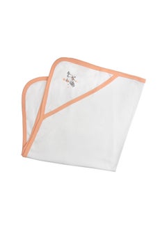 Babies Basic 100% Cotton Blanket, Receiving Blanket For New Born, 75X75Cm , Peach  - Image 2
