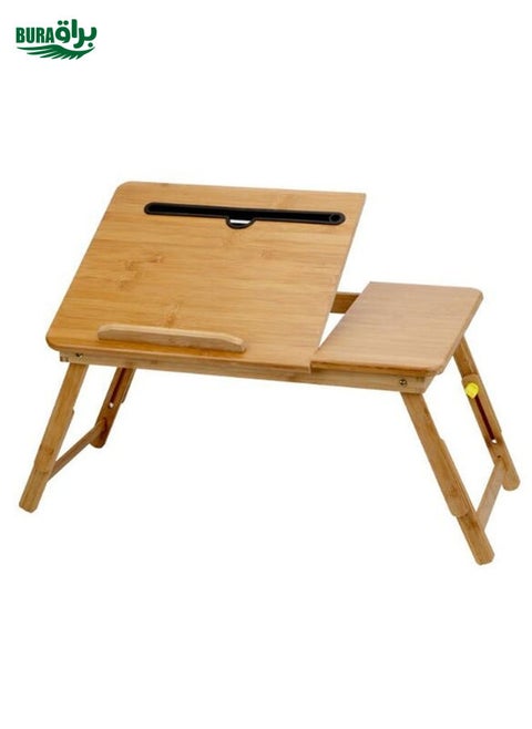 Nanzhu Folding Computer Table Bed Card Slot Laptop Table Simple Lazy Lift Computer Desk, Size:Medium 54cm(No drawers and no fans)