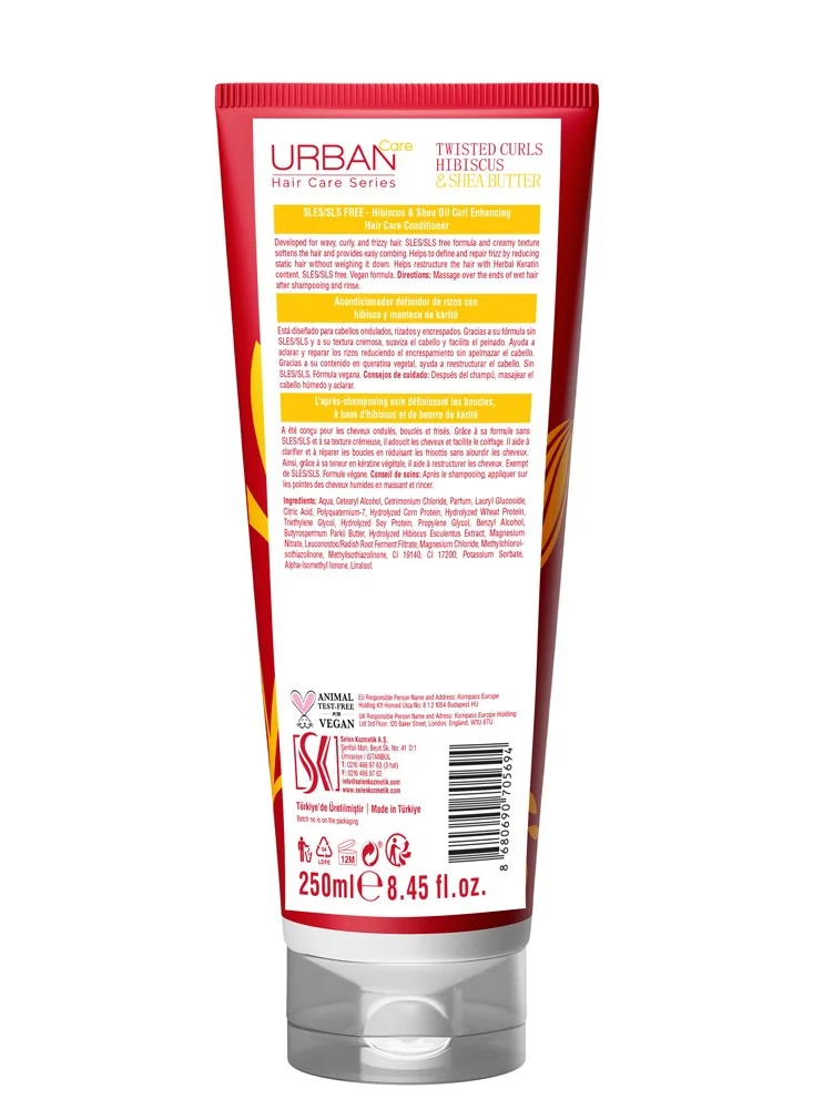 أوربان كير Urban Care Twisted Curls Hibiscus & Shea Butter No Sulfate Conditioner