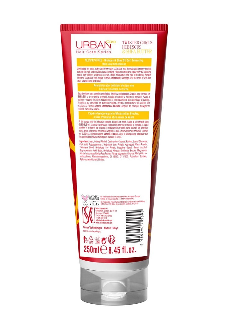 Urban Care Urban Care Twisted Curls Hibiscus & Shea Butter No Sulfate Conditioner  - Image 3