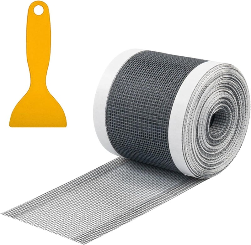RIPIENO Self Adhesive Mesh Roll for Bathroom Drain Kitchen Sink Strainer Disposable Hair Catcher Shower Drain Stickers Cuttable PVC Mesh Shower Drain Cover Hair Catcher (12cm x 4m) - Image 1