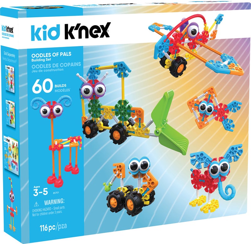 KID KNEX Oodles of Pals Building Set 116 Pieces Ages 3 and Up Preschool Educational Toy Amazon Exclusive