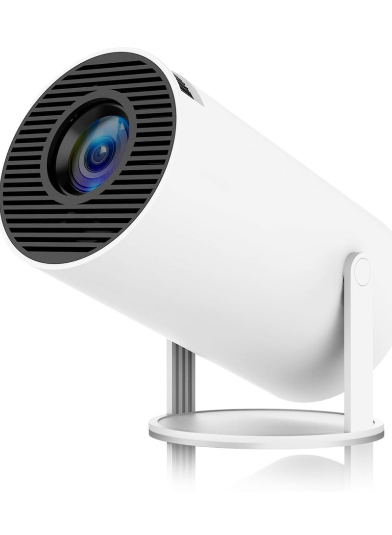 2025 Upgraded HY300 PRO+ Mini Portable Ultra Bright Projector with Android 11.0, 200 ANSI Lumens, Short Focus, WiFi6 + BT5.0, Support 4K 1080P Decoding, Up to 150'' Screen, 180° Flip, HDMI & USB Compatible with iOS, Android, Laptops, TV Sticks, PS5, and other Devices for Outdoor Camping, Home Theater.  - Image 2