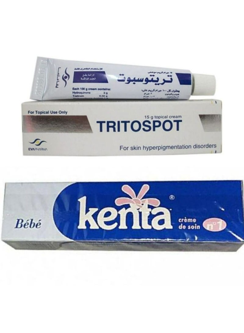 Tritospot Cream And Kenta Cream 2 pcs - Image 1