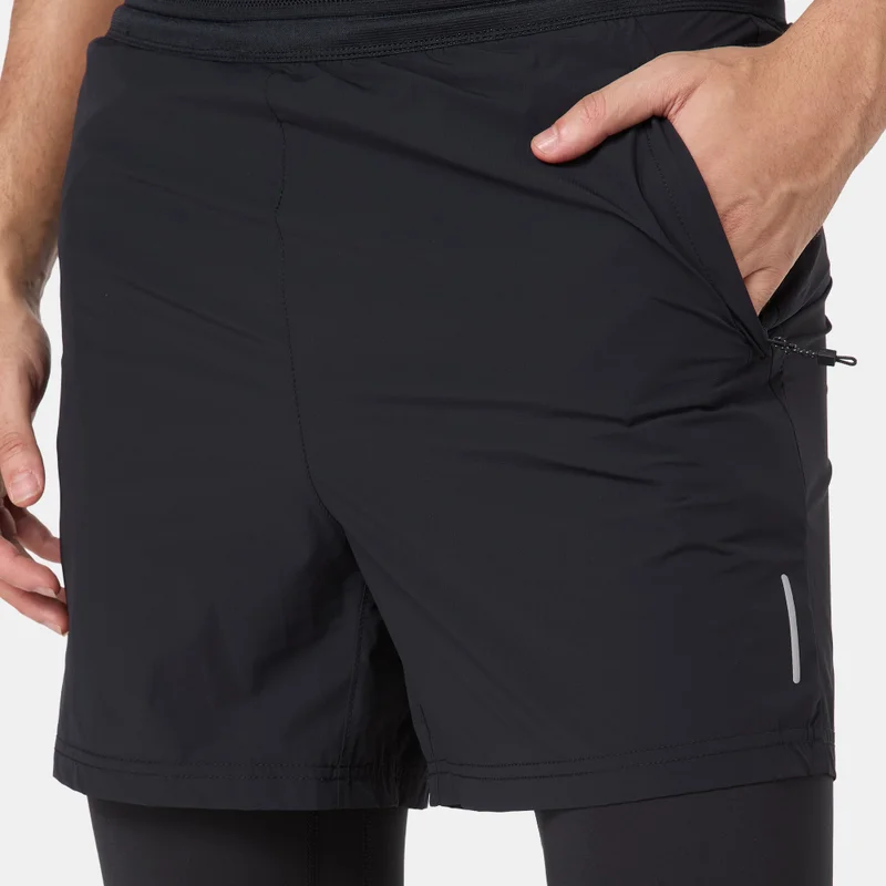 Sun and Sand Sports Black Men's Hybrid Shorts for Men | Best Price UAE