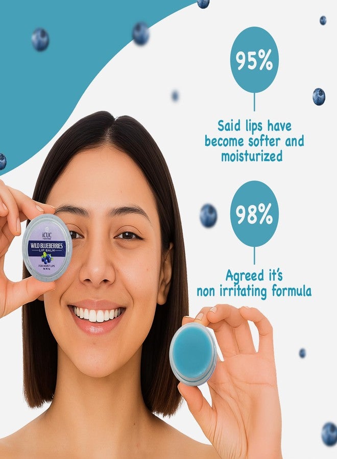 iCUC Wild Blueberries Lip Balm Use For Men & Women 8gm - Dark Lip to Lighten - Benefits of Shea Butter - Helps Lip to Stay Hydrated Removes Dead-Skin & Moisturized for Dry & Chapped Lips - Pack of 2 - Image 5