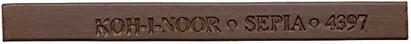 KOH-I-NOOR 4397 7 x 7 Drawing Chalks Carre - Sepia Light