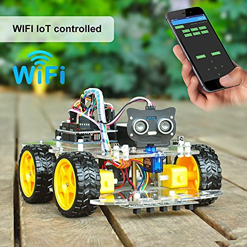 OSOYOO Robot Car Starter Kit for Arduino  STEM Remote Controlled App Educational Motorized Robotics for Building Programming Learning How to Code  IOT Mechanical DIY Coding for Teens Adults - Image 5