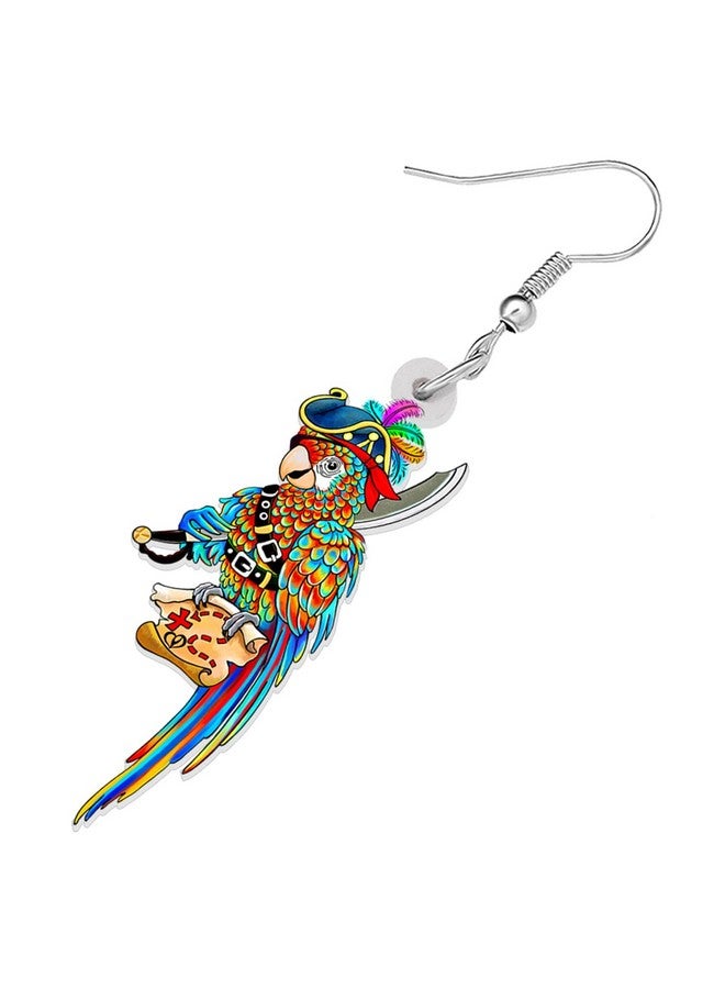 BONSNY Acrylic Drop Dangle Sweet Parrot Bird Earrings Jewelry For Women Gift Charms Accessories Original Design (Candy) - Image 4
