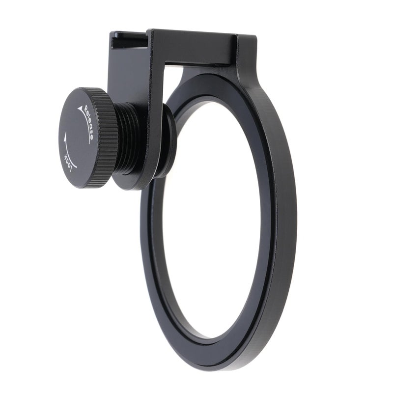 FOTGA Clip-on 67mm Thread Lens Filter Adapter for iPhone 17 14 15 16 Pro Max Smartphone Cell Phone,Cold Shoe Mount for Micrphone/LED Light,Anti-Slip/Anti-Scratch Lock Knob (Filter Adapter) - Image 4