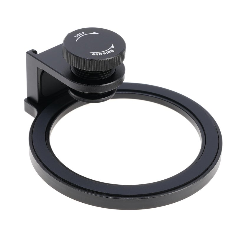 FOTGA Clip-on 67mm Thread Lens Filter Adapter for iPhone 17 14 15 16 Pro Max Smartphone Cell Phone,Cold Shoe Mount for Micrphone/LED Light,Anti-Slip/Anti-Scratch Lock Knob (Filter Adapter) - Image 3