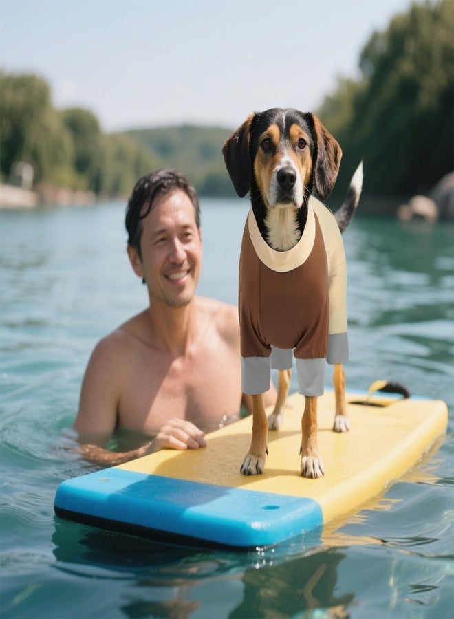 ROZKITCH Sun Screen for Dogs SPF 50 UV Dog Shirt for Sun Protection Breathable, Stretchy and Lightweight Shirt for Dogs Protect Your Pet from Harmful Sun Exposure Dog Pjs Large Breed YellowBrwon 5XL - Image 5