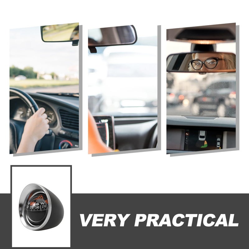 Car Compass Ball Adhesive Base Dash Mount Vehicle Direction Indicator for Car Boat RV - Image 4
