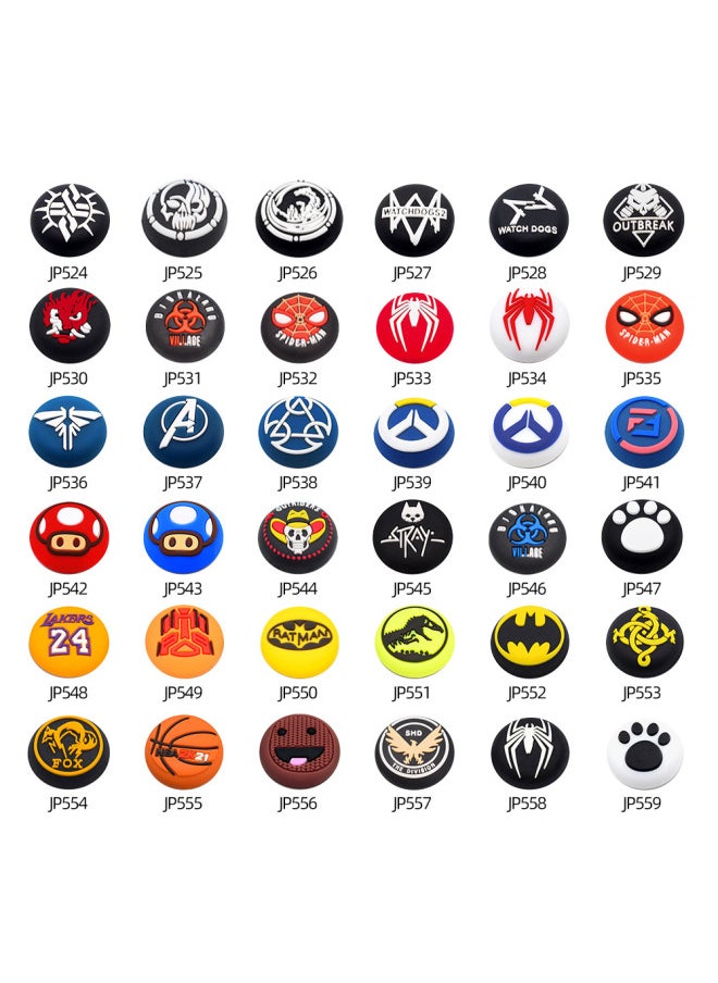 PS5 Handle Rocker Cap NS PRO Rocker Xbox S/X Handle Rocker Cap PSP Handle Rocker Button Cap-Product Color:Glasses Spider Web  - Image 2