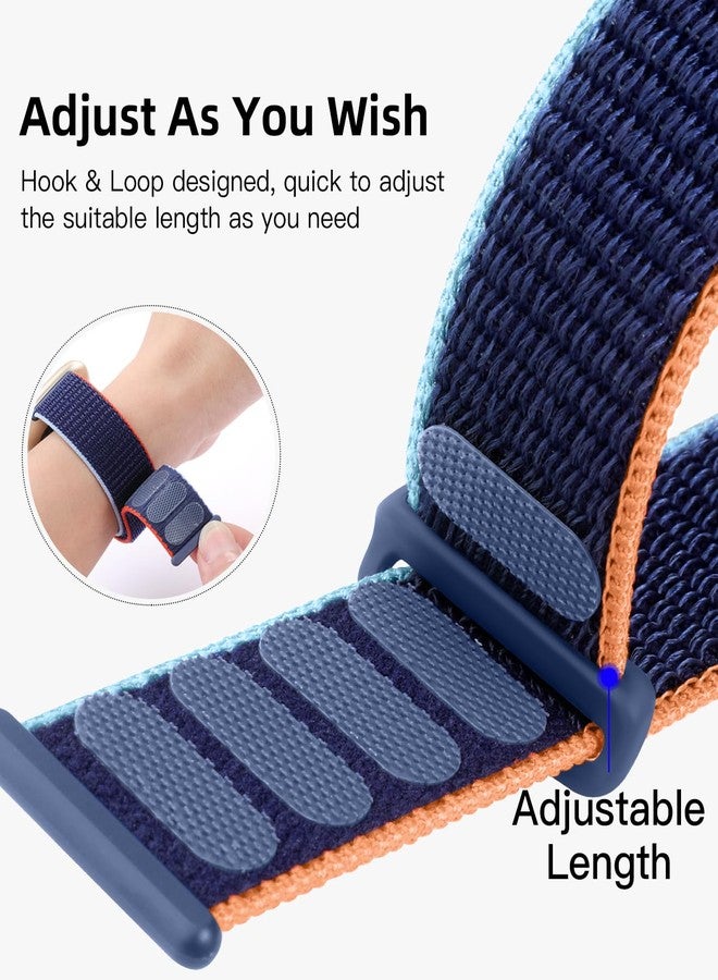 Getino Nylon Sport Loop Band Compatible with Fitbit Sense/Fitbit Versa 3/ Versa 4/ Sense 2 Bands Women Men, Adjustable Stretchy Braided Workouts Replacement Accessories Straps for Versa 4 Bands - Image 4
