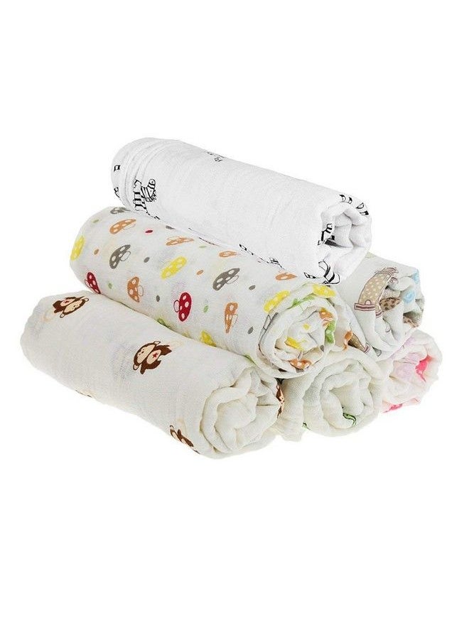 MOM'S HOME Organic Cotton Baby Muslin Cloth Swaddle Pack Of 3 (0 12 Months) 92X92 Cm (Mix Any3)  - Image 1