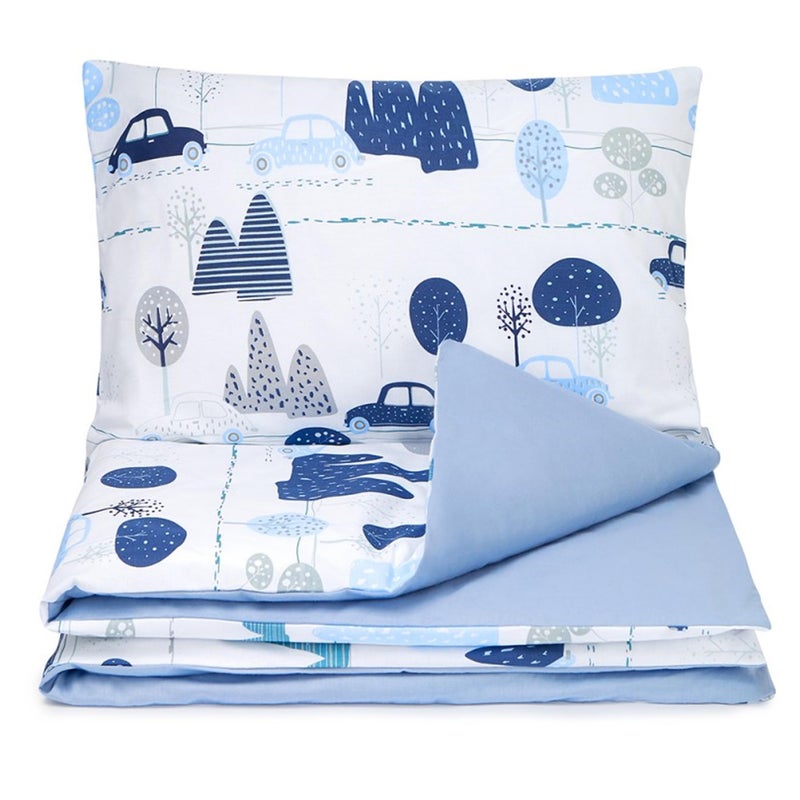 BABYSAFE Baby Safe Duvet Cover Cot Newborn 120 x 90 cm Duvet Cover Cot 100% Organic Cotton Oeko-Tex Certified Sheets Single Bed Baby Bedding Set Car - Image 4