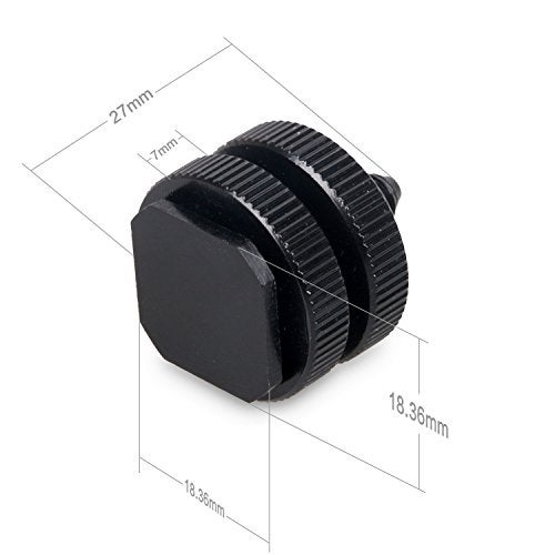 SLOW DOLPHIN 1/4 Inch Hot Shoe Mount Adapter Tripod Screw for DSLR Camera Rig(2 Packs) - Image 2