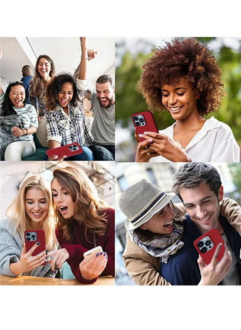 iPhone 15 Pro Max Mobile Case Cover with Soft Liquid Silicone Protection Anti-Scratch Shockproof Accessories Slim Protective Back Cover with Comfortable Hold Touch Feeling and Anti-fingerprint - Image 5