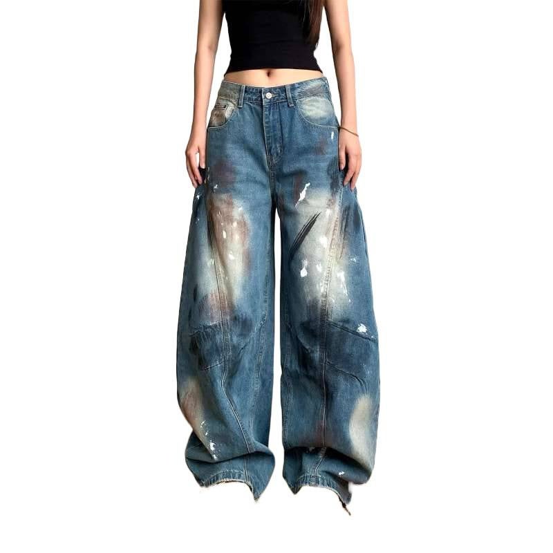 Unisex Classic Denim Jeans Loose Fit Daily Outdoor Wear - Image 5