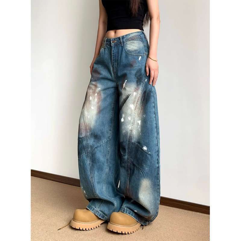 Unisex Classic Denim Jeans Loose Fit Daily Outdoor Wear - Image 4