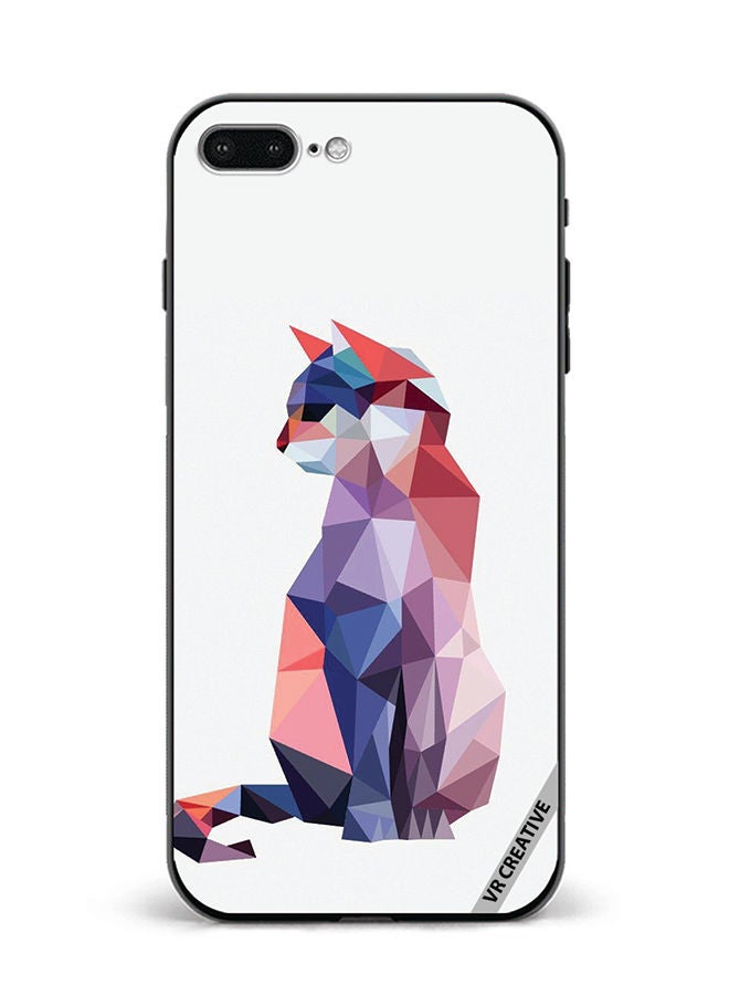 VR CREATIVE Protective Case Cover For Apple iPhone 7 Plus/8 Plus Cat Design Multicolour - Image 1