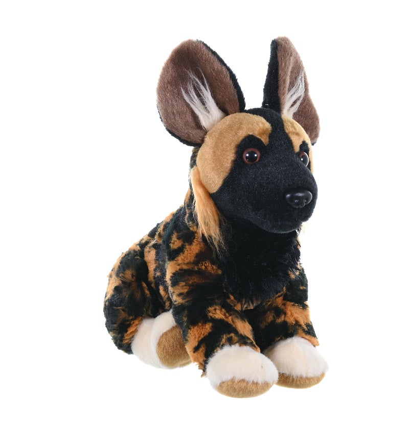 Wild Republic African Wild Dog Plush, Stuffed Animal, Plush Toy, Gifts for Kids, Cuddlekins 8 Inches - Image 1