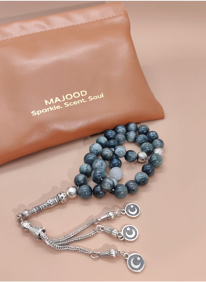 MAJOOD 33 Natural Jade Prayer Beads/Tasbih/10mm  - Image 3