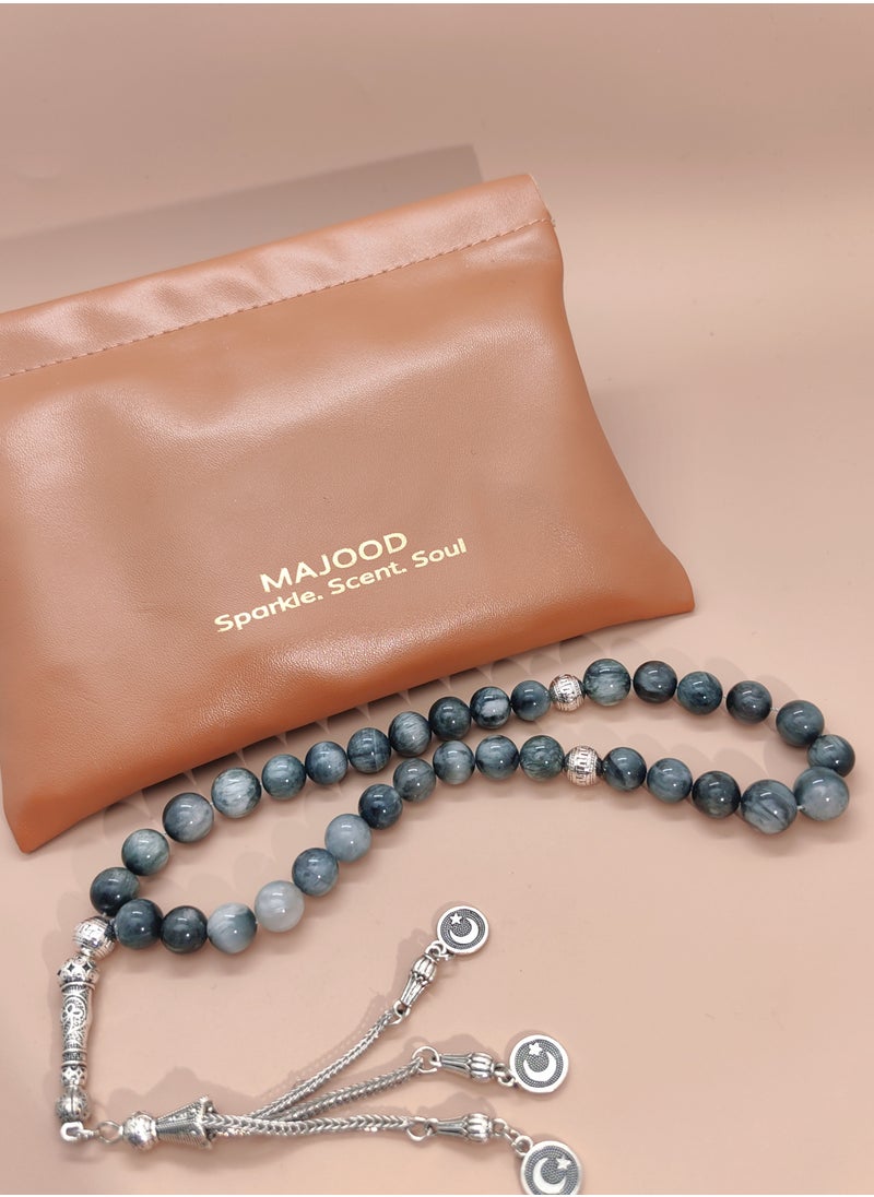 MAJOOD 33 Natural Jade Prayer Beads/Tasbih/10mm  - Image 2