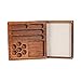 UDIXI 2 in 1 DND Dice Box Bamboo Storage Box with Magnetic Lid DD Dice Holder Case Dice Rolling Tray Combined into One for RPG Tabletop Games Holds 6 Sets of Polyhedral Dice - Image 4