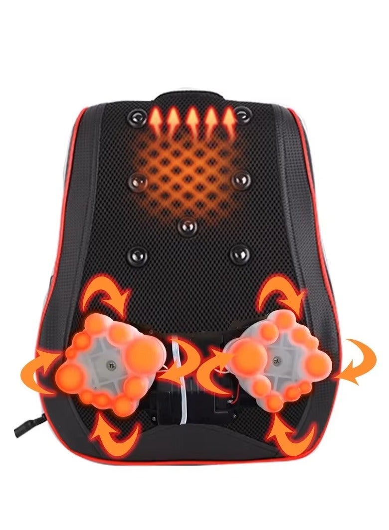 Electric Neck and Back Massager Pillow with Smart Control Heating Vibration 3D Kneading and Tuina Multi-purpose Shoulder Masssager for Relief Deep Tissue (Black) - Image 2