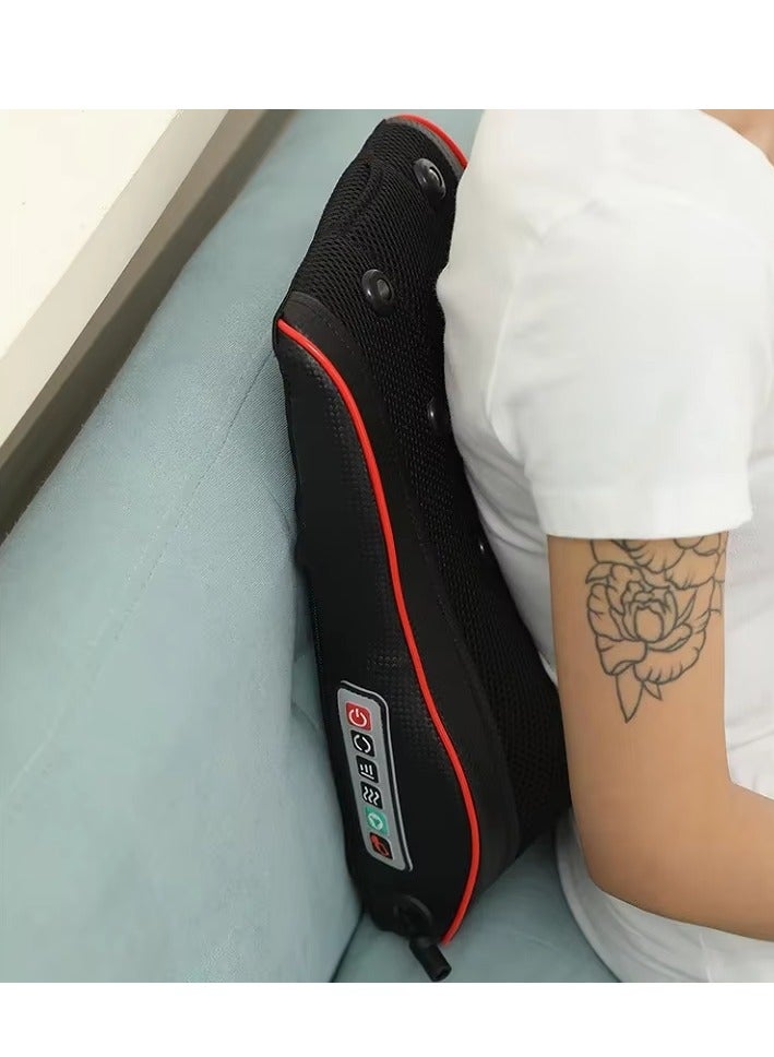 Electric Neck and Back Massager Pillow with Smart Control Heating Vibration 3D Kneading and Tuina Multi-purpose Shoulder Masssager for Relief Deep Tissue (Black) - Image 3