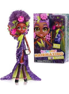 Hairdorables Hairmazing Prom Perfect Fashion Dolls, Kali, Black and Purple Hair, Kids Toys for Ages 3 Up by Just Play