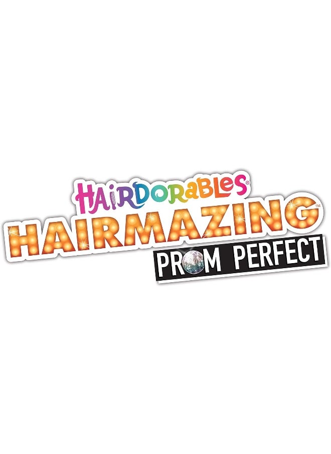 Hairdorables - Hairdorables Hairmazing Prom Perfect Fashion Dolls, Kali, Black and Purple Hair, Kids Toys for Ages 3 Up by Just Play - Image 1